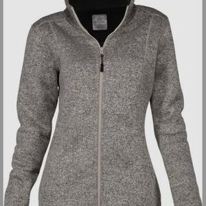 Ascend Gray Crew Neck Sweater‎ with Textured Knit